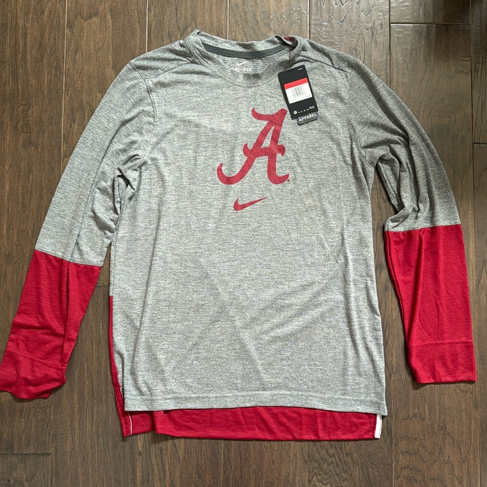 Nike. University of Alabama dry fit long sleeve T-shirt. NWT.